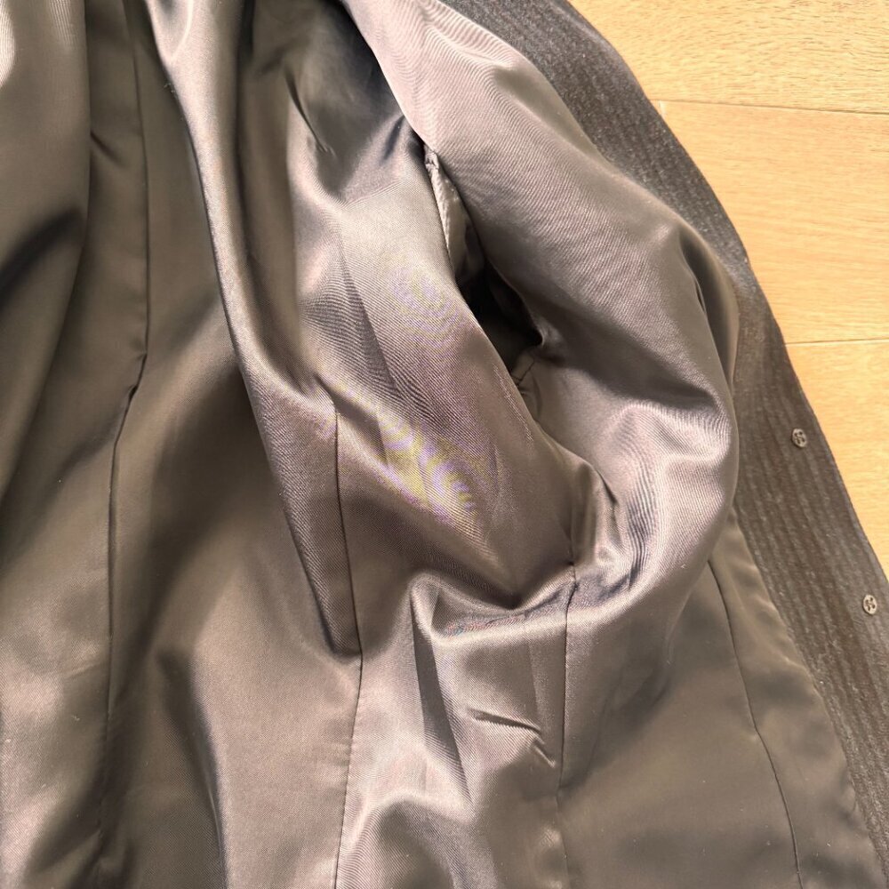 Korean Vintage Compagna Wool Striped Blazer - Picture 8 of 9